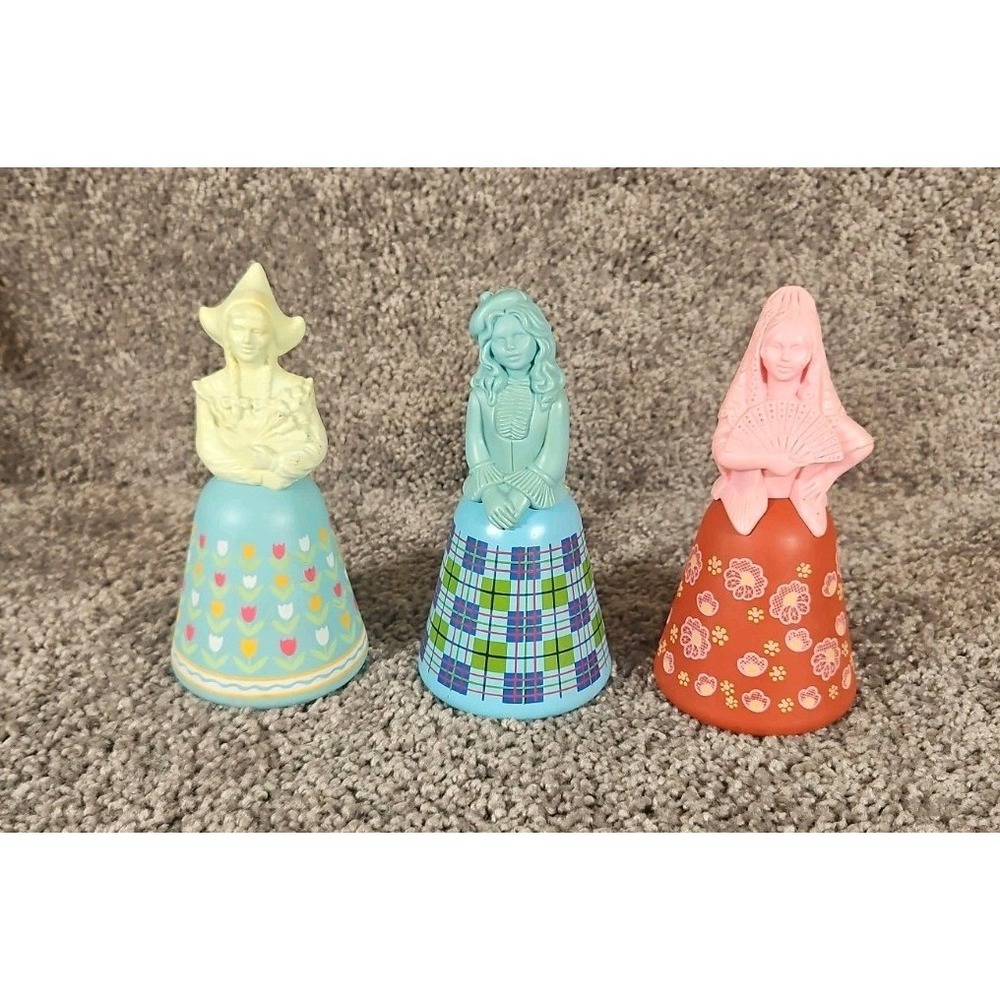 Lot Of 3 Belles Of The World Avon Bottles. Vintage
